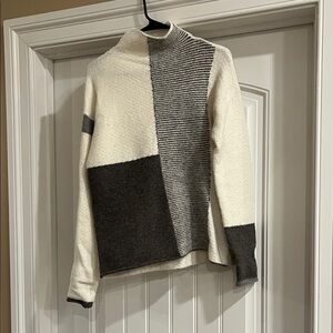 Colorblock Turtleneck Sweater